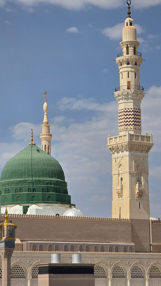 القبة الخضراء بالمسجد النبوي، المدينة المنورة